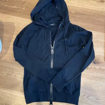 1PIU1UGUALE3 블랙 풀 지퍼 후디