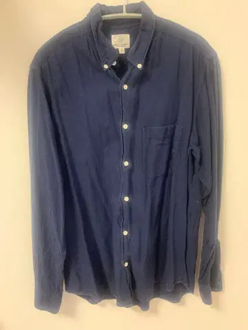 BEAUTY & YOUTH 네이비 버튼 다운 셔츠 L