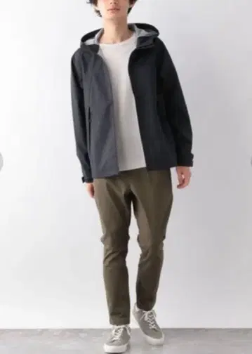 글로벌 워크 PROTECH 블루종 네이비 M 마운틴 후드티