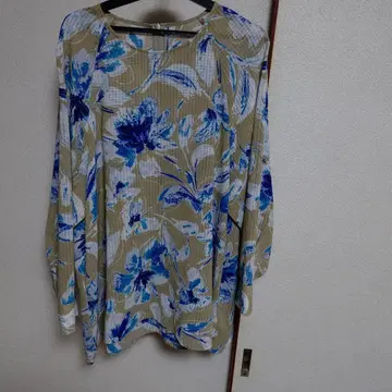 꽃무늬 긴팔 셔츠 빅 사이즈