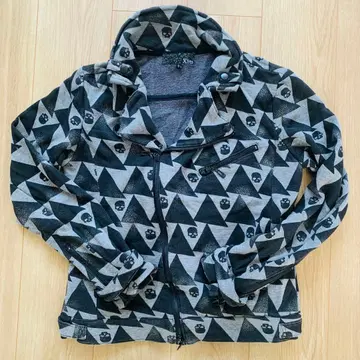 Xfrm 라이더스풍 스컬 올 패턴 자켓