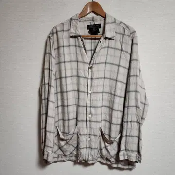 레미 레리프 REMI RELIEF 체크 셔츠 자켓 레이온 L