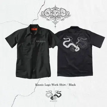 Knosis 워크 셔츠 블랙 L 사이즈