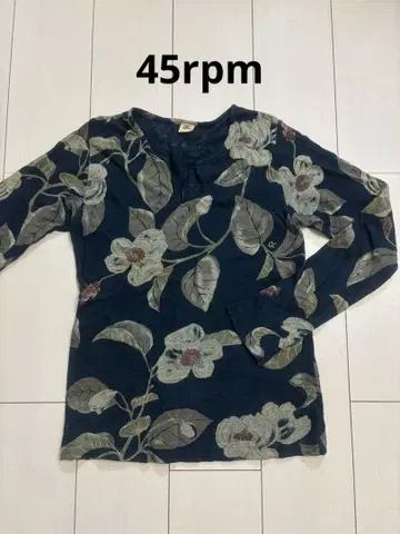 45R 인디고 발염 오야마 렌게 긴팔 상의 사이즈 2