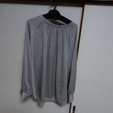 UNTITLED 기하학 패턴 긴팔 셔츠