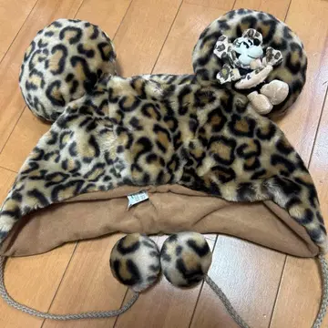 디즈니 팬캡 미니 마우스 레오파드 무늬