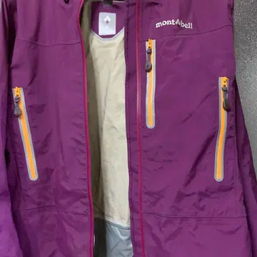 mont-bell 후드 부착 퍼플 자켓