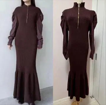 COCO DEAL 블랙 니트 원피스