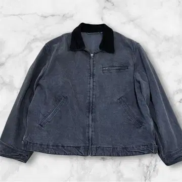 새상품급 GU 레어 XL 남성용 데님 블루종 자켓 가을/겨울 블랙 계열