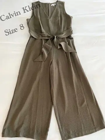 캘빈클라인 올리브색 슬리브리스 올인원