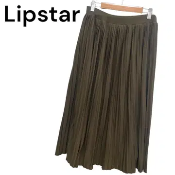 [립스타] 롱 스커트 (M) 플레어 잔주름 풀 허리밴딩
