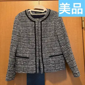 로트레아몽 블랙 트위드 자켓