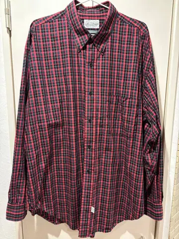 마빈 폰티악 셔츠메이커스 빨검 체크 셔츠