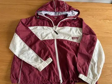 ROXY 후드 부착 점퍼 L/G 버건디