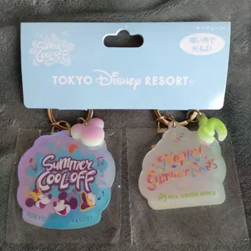 도쿄 디즈니 리조트 썸머 쿨오프 키링 세트