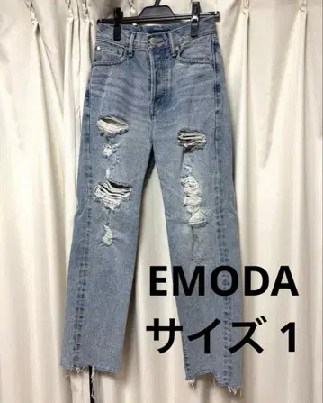 [새상품급] EMODA 데미지 데님