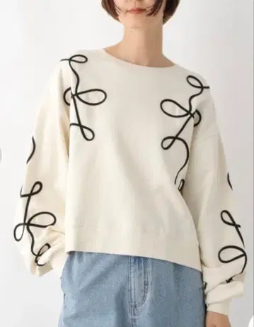 상의 코드 레이스 풀오버 렙심