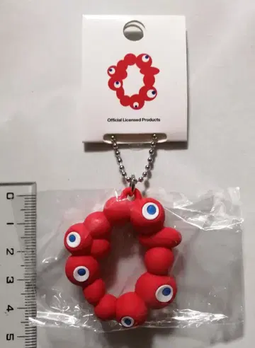 익명 PVC 미야쿠미야쿠 로고 마크 볼체인 키링 오사카 만박