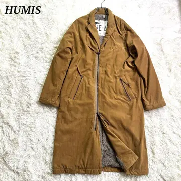 새상품급 휴미스 롱 코트 맥시 길이 속기모 라이트 브라운 오버 사이즈