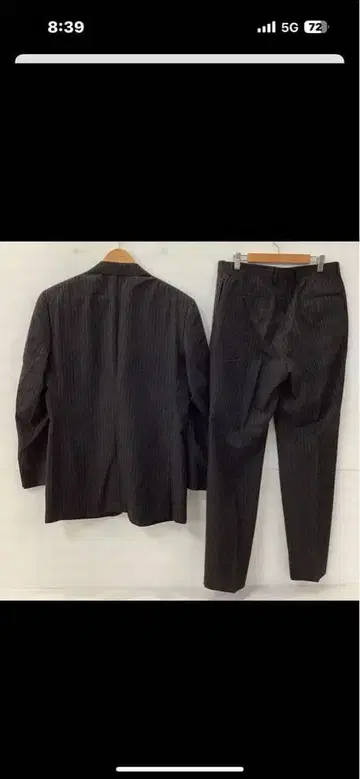 스트라이프 비즈니스 정장 블랙 ficce