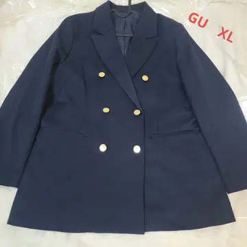 GU 네이비 더블 자켓 XL