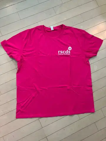 rscds Dance Scotland 반팔 T셔츠 핑크