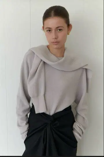 Na.e [ EVER SERIES ] 크루 넥 니트 그레이지