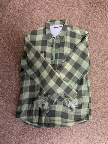 긴팔 플란넬 셔츠