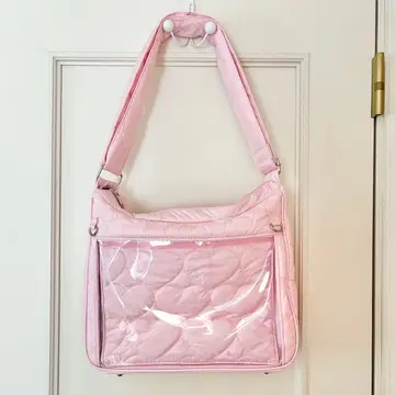 WEGO 두근거림 퀼팅 이타 숄더 S 핑크