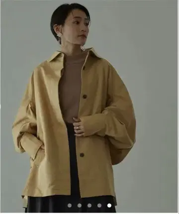 새상품급 miette 디자인 슬리브 비익 와이드 코트