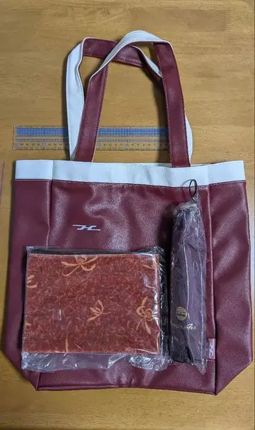 한큐 전철 한정 토트백, 파우치, 접이식 우산 세트