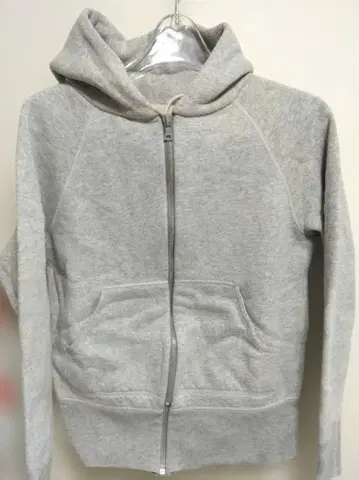 DRAWER 일본제 코튼 속기모 후드티 새상품급 1 S 그레이