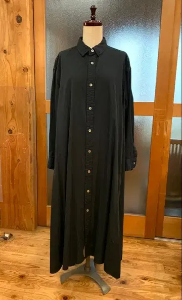 새상품급 Gymphlex 짐플렉스 코튼 롱 셔츠 원피스