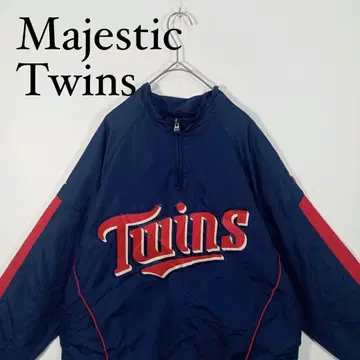 Majestic 미네소타 트윈스 풀오버 나일론 자켓 MLB