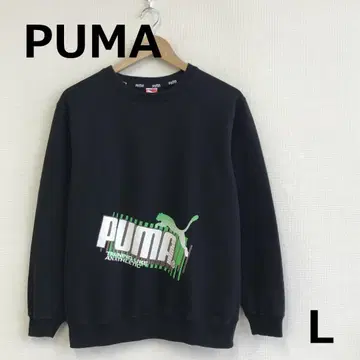 A1031B05 [ PUMA ] 속기모 로고 프린트 맨투맨