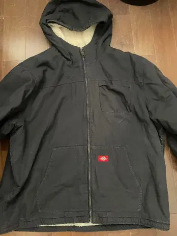 Dickies 후드 부착 자켓 블랙