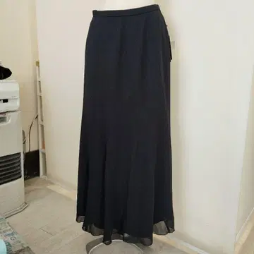 미사용 새상품 머메이드 롱 스커트 블랙 L 사이즈 하늘하늘