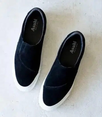ASAHI BELTED SLIP-ON SUEDE 23cm