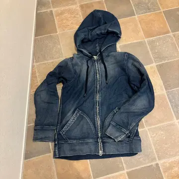 빈티지 야누크 데님 후드티 2003 파일 블루 일본제 M