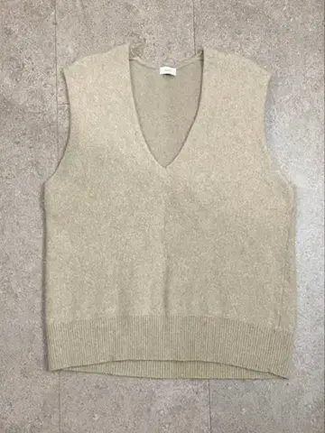 니트 베스트 베이지 프리 사이즈