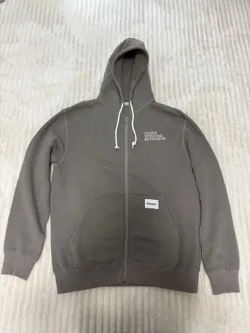 Rottweiler 그레이 집업 후드티