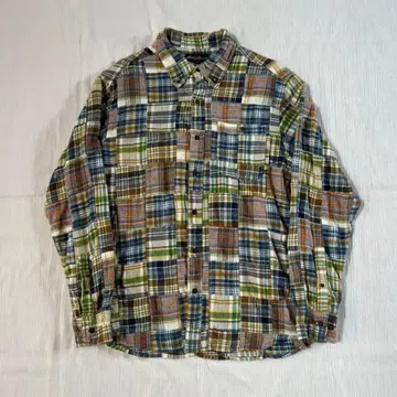 00s 에디 바우어 패치워크 플란넬 셔츠