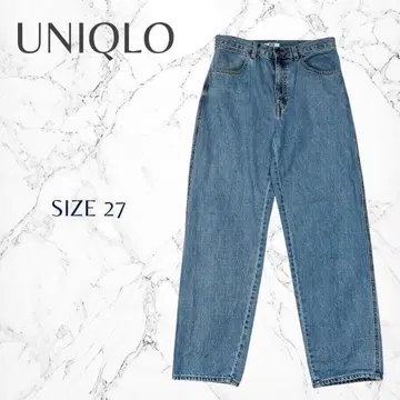 유니클로 돌려입기 최적 내추럴 성숙 캐주얼 데님 고품질 M 커브 청바지