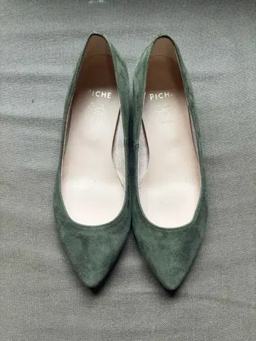 PICHE abahouse 플랫슈즈 로우힐 34 올리브 그린