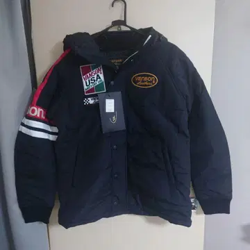 택 포함 새상품 [ vanson ] 다운 자켓 충전솜 L