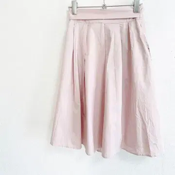 A211 바빌론/무릎 기장 플레어 스커트/S/허리 장식 끈/핑크