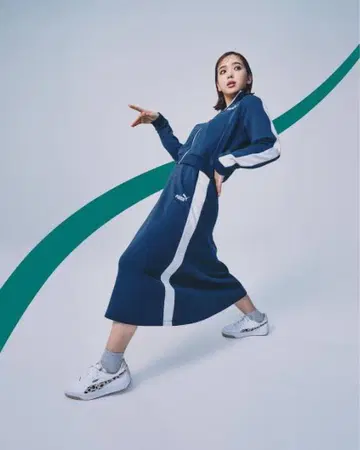 PUMA 스포티 셋업 네이비