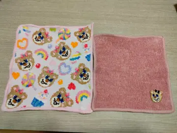 [ used ] 페이러 러브러리 타월 손수건 2개