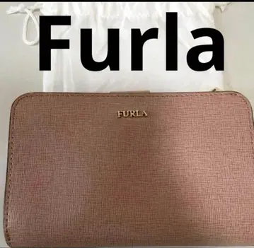 훌라 FURLA 이단 접이 지갑 바빌론 핑크 L자 패스너