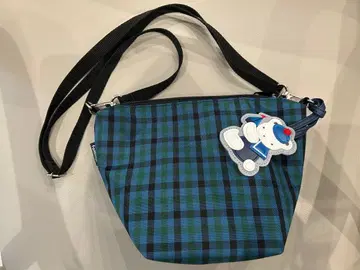 familiar 체크 무늬 숄더백